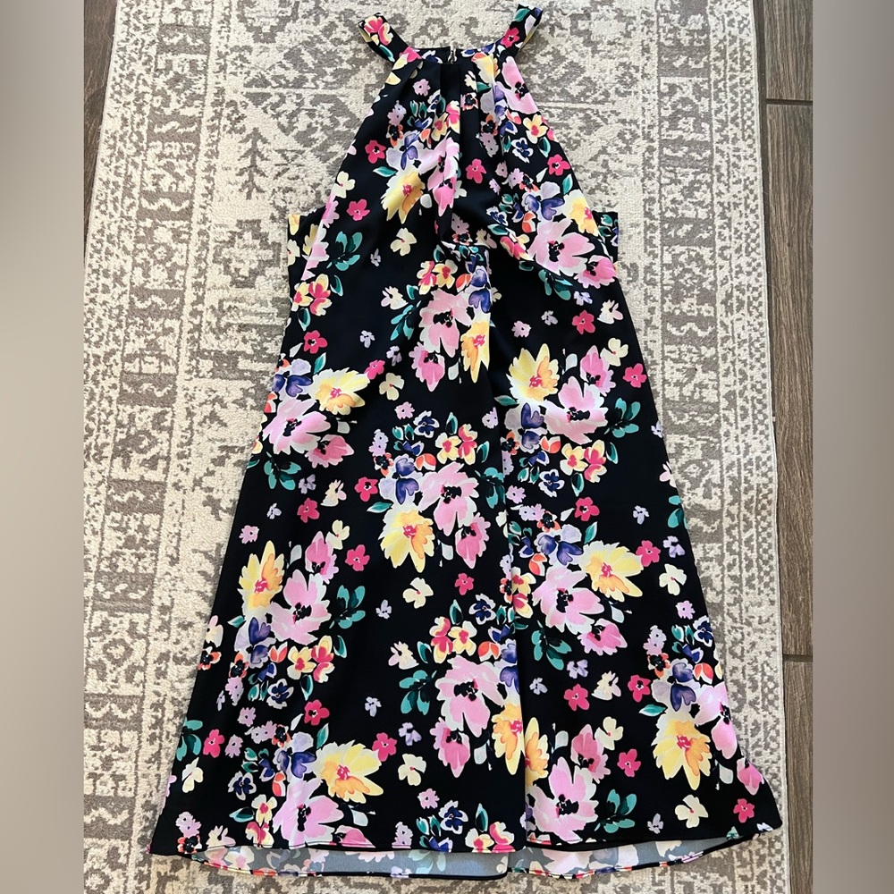 CeCe floral black dress